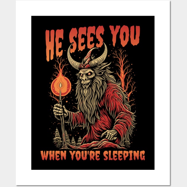 Krampus Wall Art by onemoremask